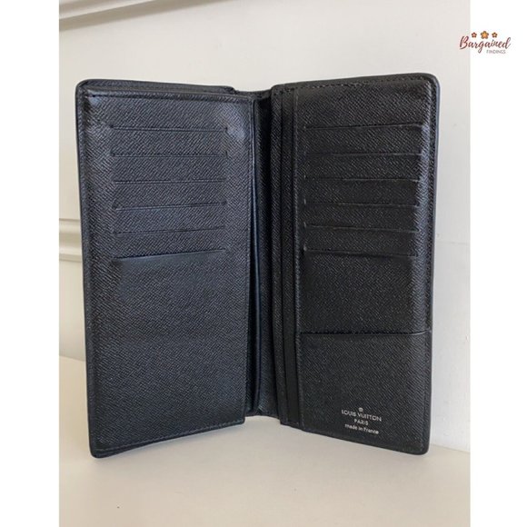 Authentic Louis Vuitton Damier Graphite Coated Canvas Leather Brazza Wallet 2012 - Picture 6 of 12